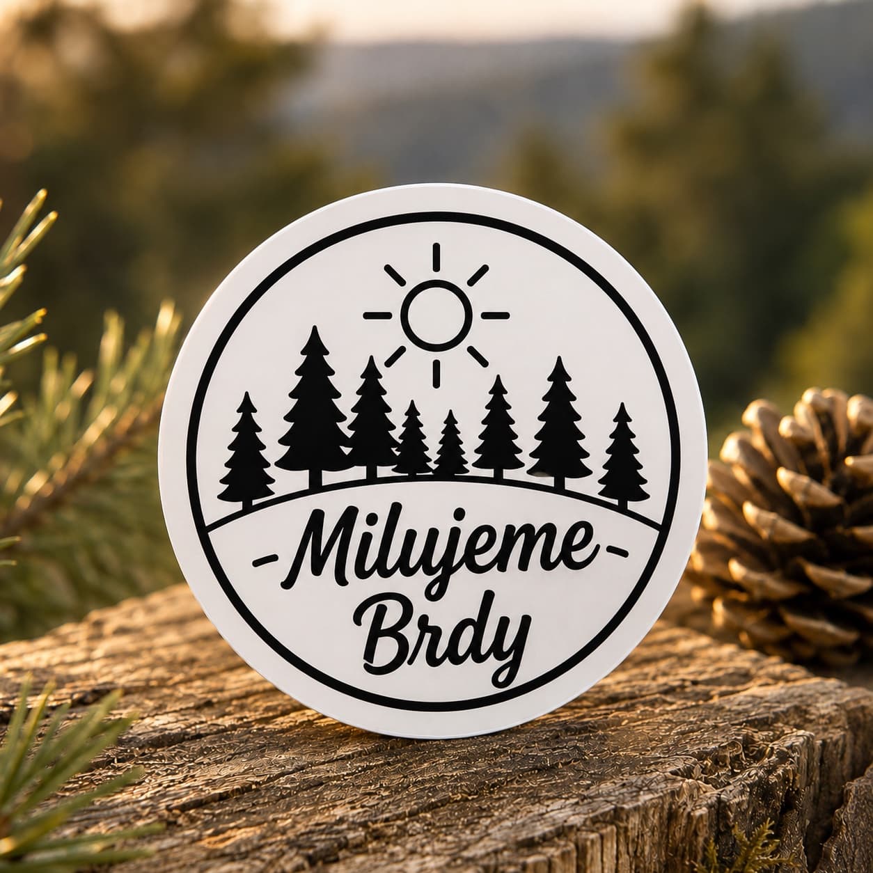 Samolepky Milujeme Brdy